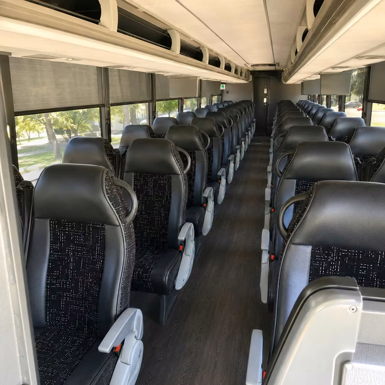 detroit charter bus interior